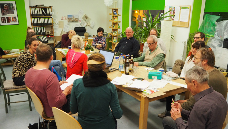 Reges Treiben in der "Grünen Ecke" Saalfeld