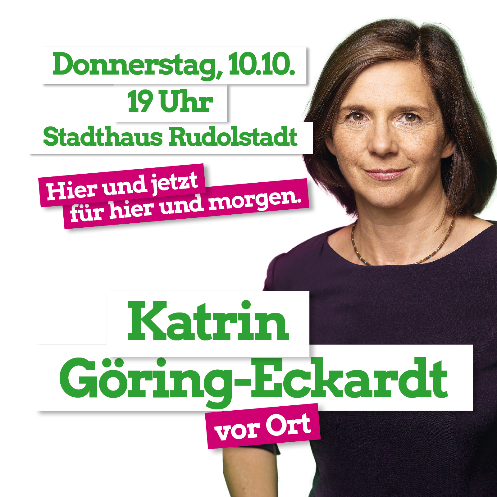 Katrin Göring Eckardt ist da