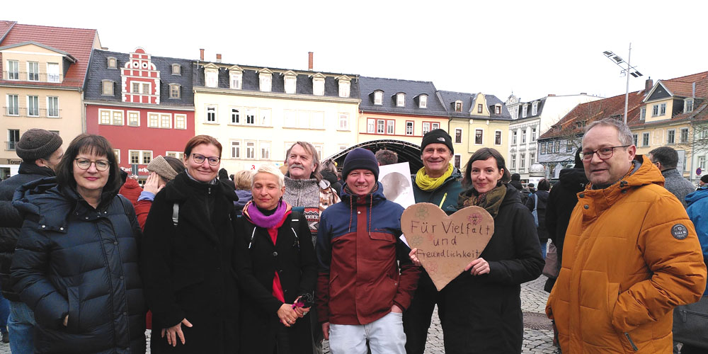 Demokratie-Demo Rudolstadt Frühjahr 2024